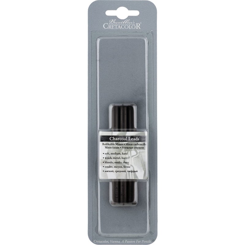 Cretacolor Compressed Charcoal Set, Soft, Medium, Hard